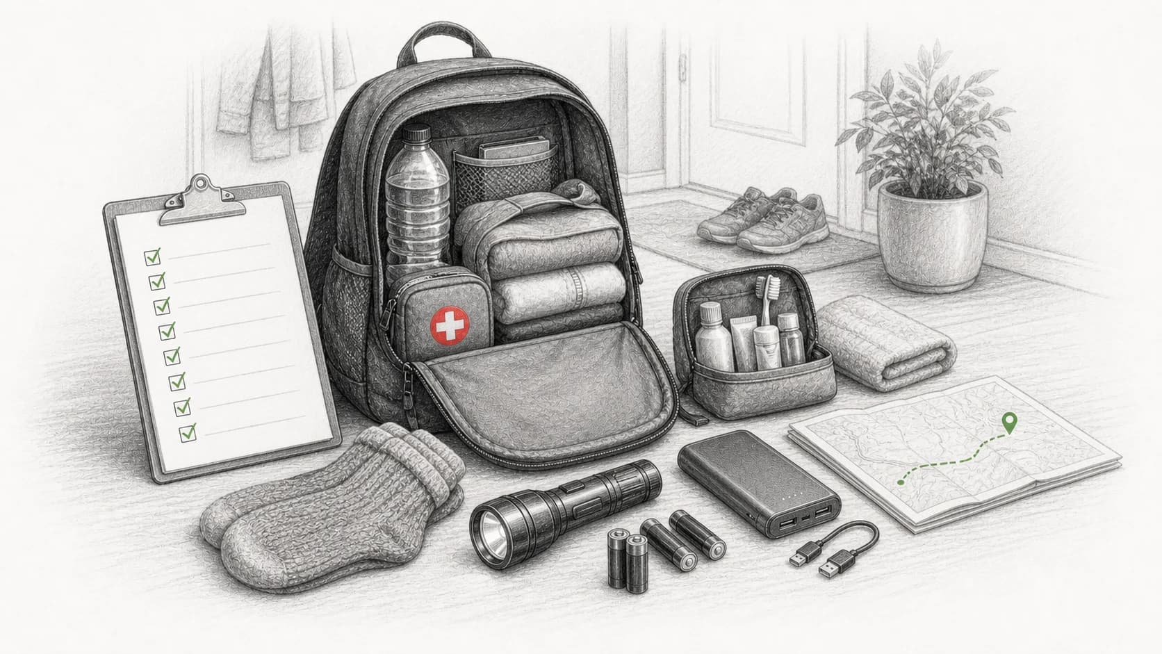 Fluchtrucksack packen: Die Essentials-Liste