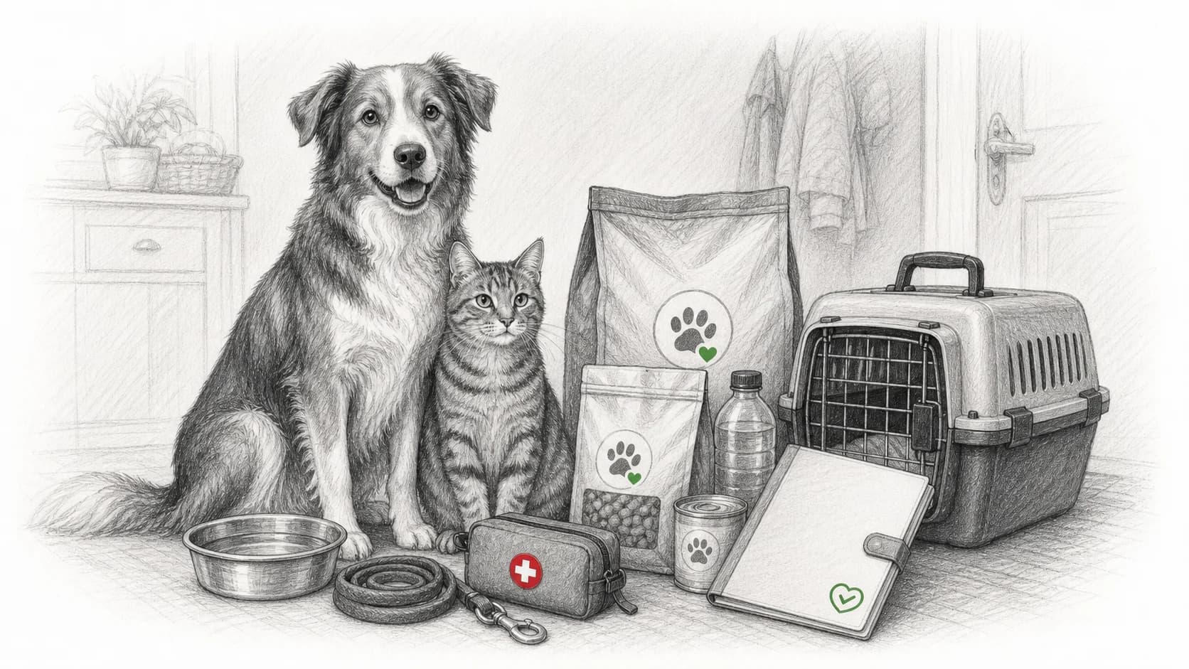 Krisenvorsorge mit Hund und Katze